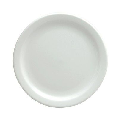 Oneida Rego Bright White Narrow Rim Plate, 9&frac12;"