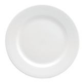Oneida Rego Bright White Rolled Edge Plate, 7-1/8"