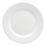 Oneida Rego Bright White Rolled Edge Plate, 8-1/8"