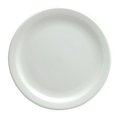 Oneida Rego Bright White Narrow Rim Plate, 6-3/8"