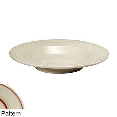 Oneida Rego Nottingham Burgundy 12 oz Deep Rimmed Soup Bowl