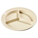 Carlisle&reg; Kingline 3 Compartment Plate, Tan