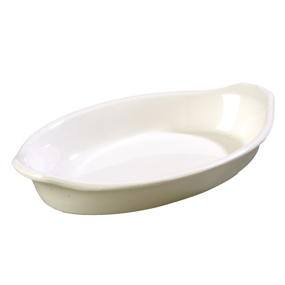 Oval Casserole Dish, White, 12 oz