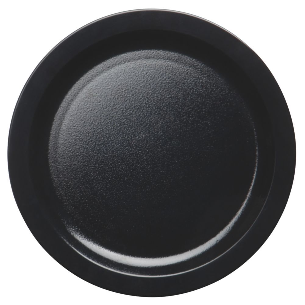 Cambro Black Camwear&reg; Narrow Rim 9" Plate