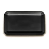 Hall&reg; China Black 22" x 13" Narrow Platter