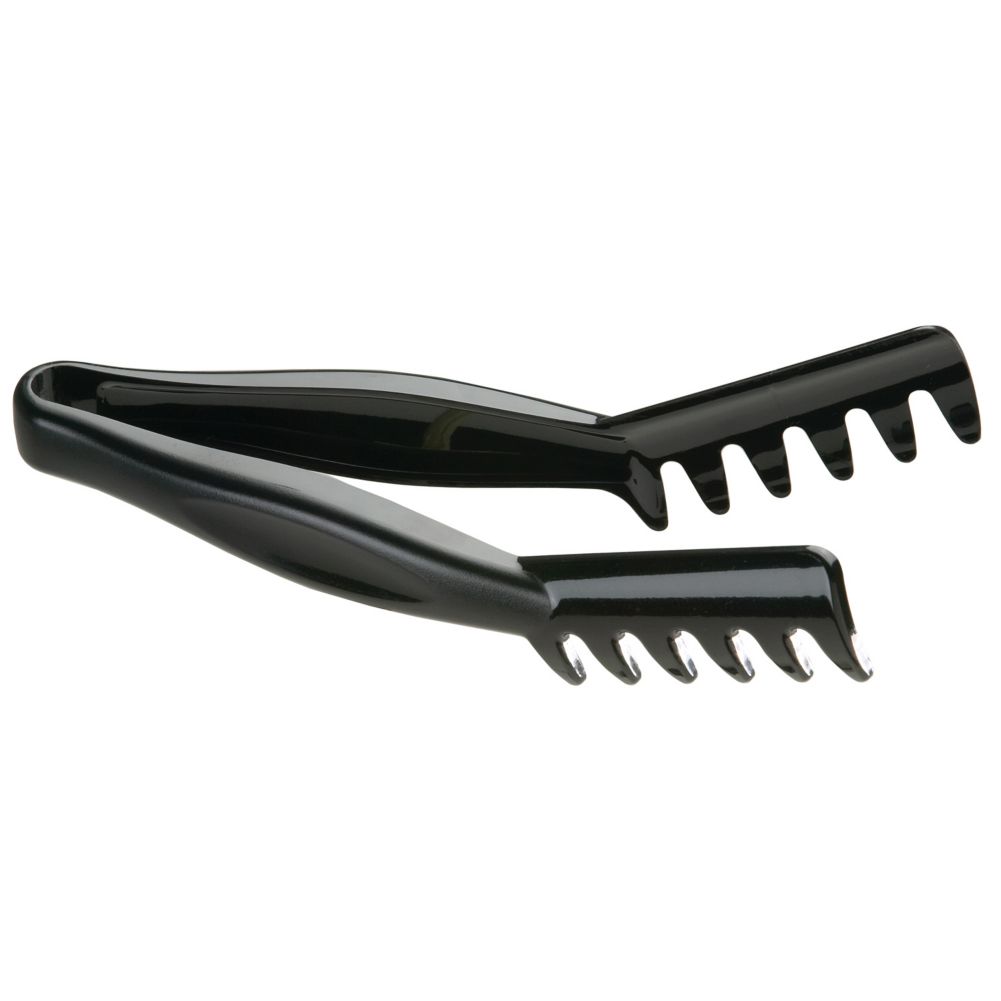 Cambro Lugano&reg; Black 8" Angled Tong