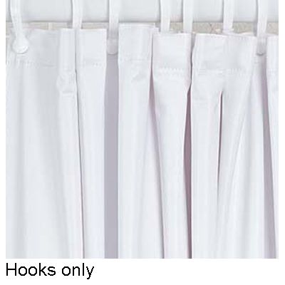 C-Shaped Shower Curtain Hook, Clear