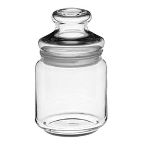 Wescon 16 oz Glass Candy Jar w/ Lid