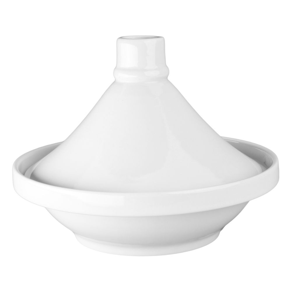 B.I.A. Cordon Bleu White Undecorated Covered 24 oz Tagine