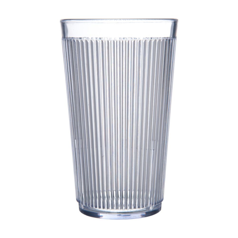Carlisle Crystalon&reg; SAN Plastic Stack-All Tumbler, Clear, 8.3 oz