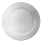 Comcor&trade; Plain White Plate 9"