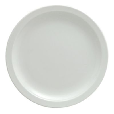 Oneida Delco Ceramicor Bright White Narrow Rim Plate, 10&frac12;"