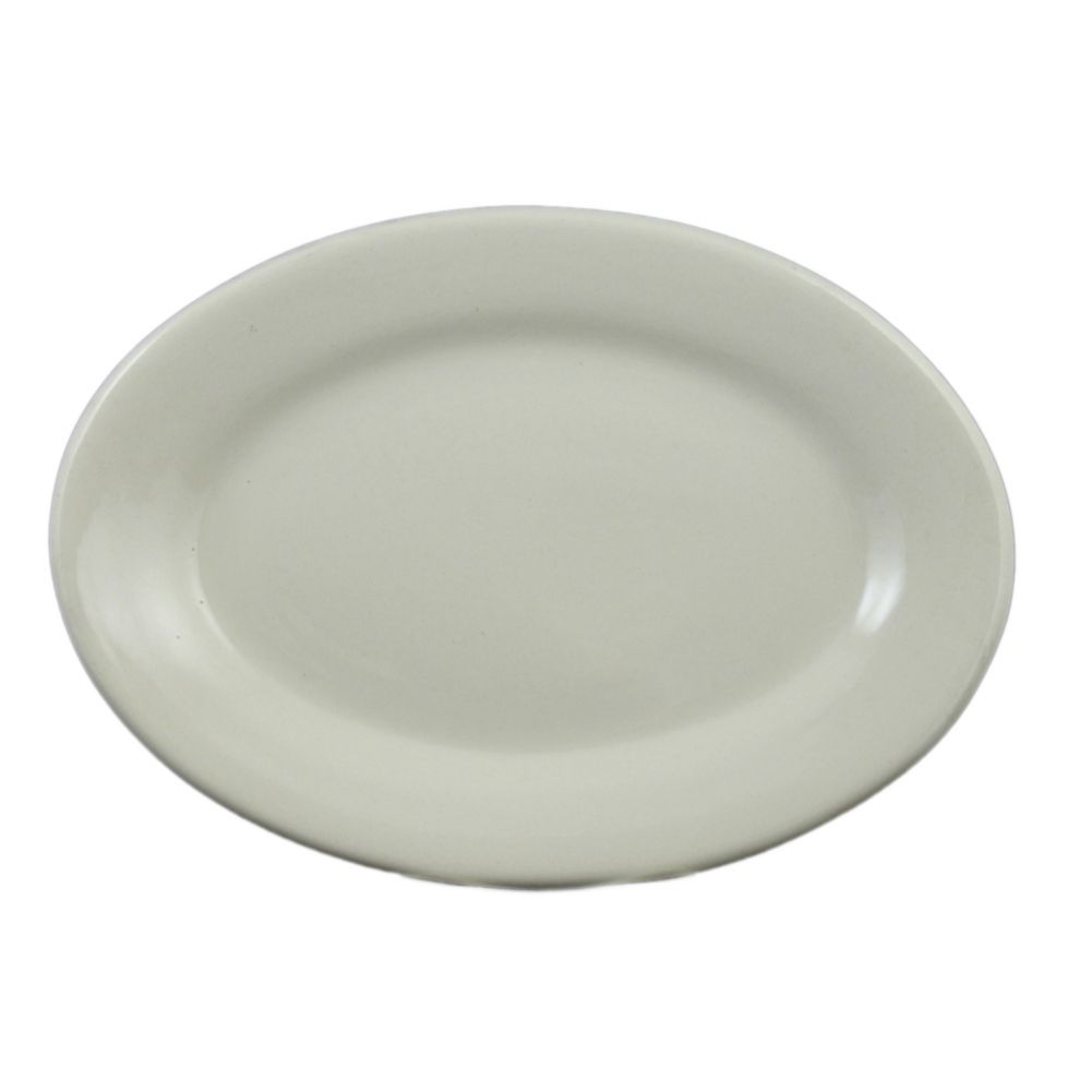 Vertex&reg; Buckingham American White Rolled Edge 11-1/2 In. Platter