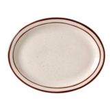 Vertex&reg; China Caravan Brown Speckled Double Band 9-1/2In. Platter