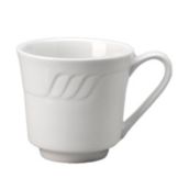 Vertex&reg; China Sausalito Undecorated Bone White 7 Oz. Tall Cup