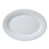 Vertex&reg; Market Buffet Collection White 15 In. Rolled Edge Platter