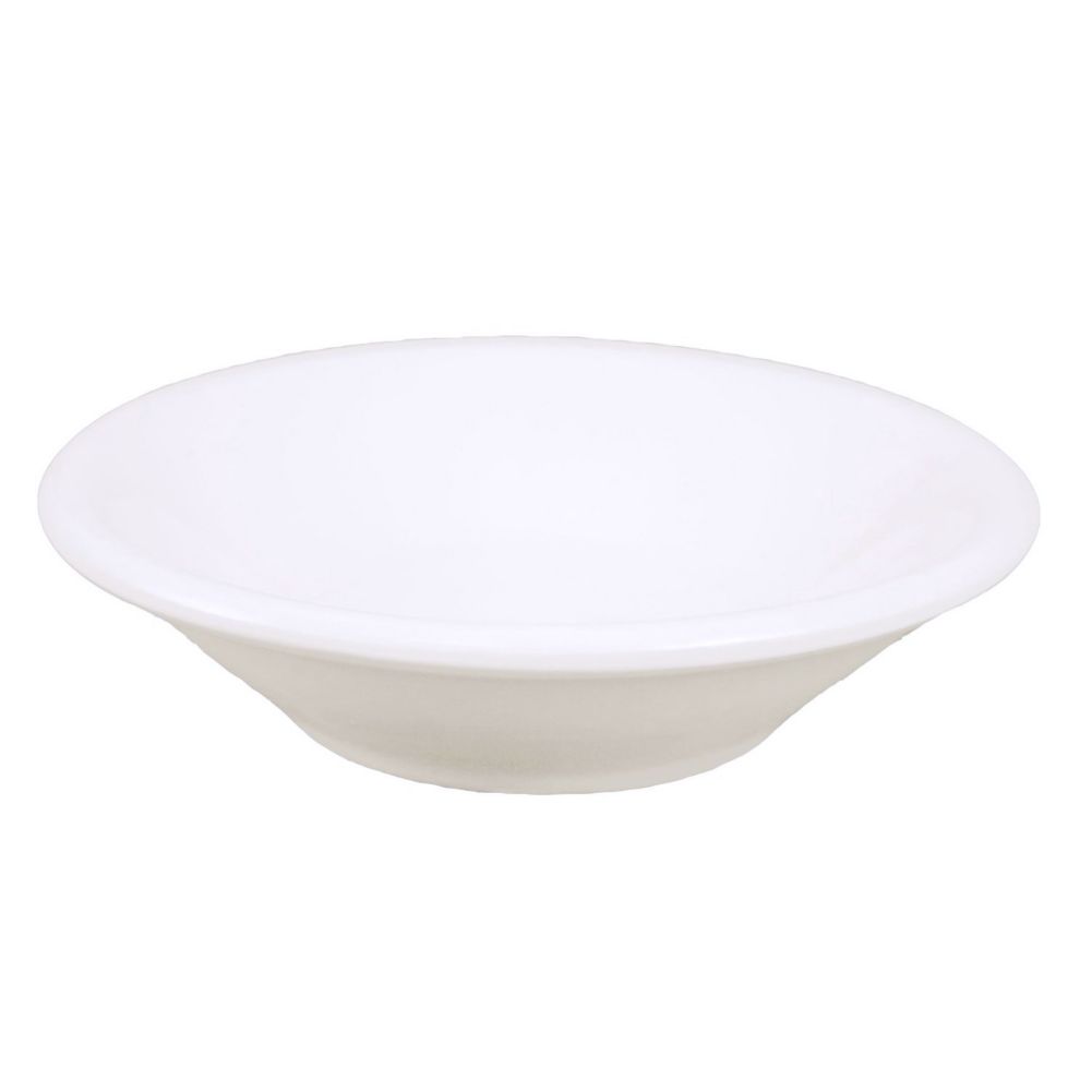 Vertex&reg; Buckingham White Rolled Edge 10.5 Oz Grapefruit Bowl