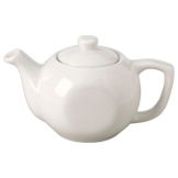 Vertex&reg; Argyle Undecorated Collection 15 oz White Teapot with Lid