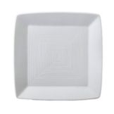 Vertex&reg; China Signature White 6" Square Embossed Plate