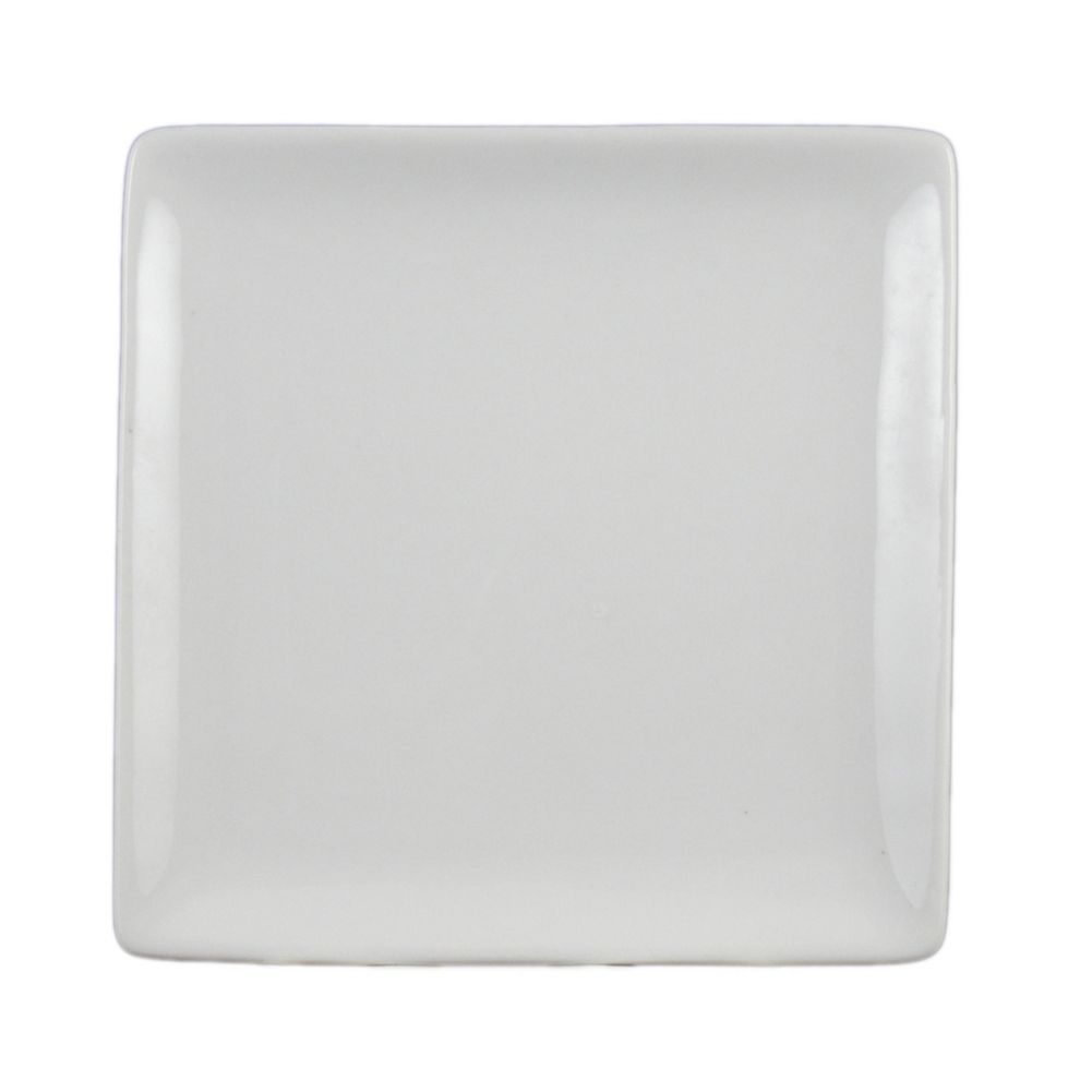 Vertex&reg; China Ventana Collection White 5" Square Coupe Plate