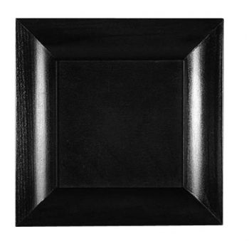 Bauscher&reg; Modulus 11.22" x 11.22" Black Melamine Tray