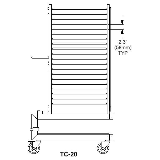Blodgett 20 Shelf S/S Transport Cart