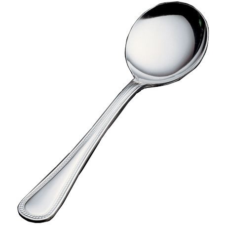 Vollrath Brocade Mirror Finish S/S 6-1/87quot; Bouillon Spoon