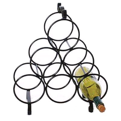 Metal Wire Wine Rack, Holds 6 Bottles