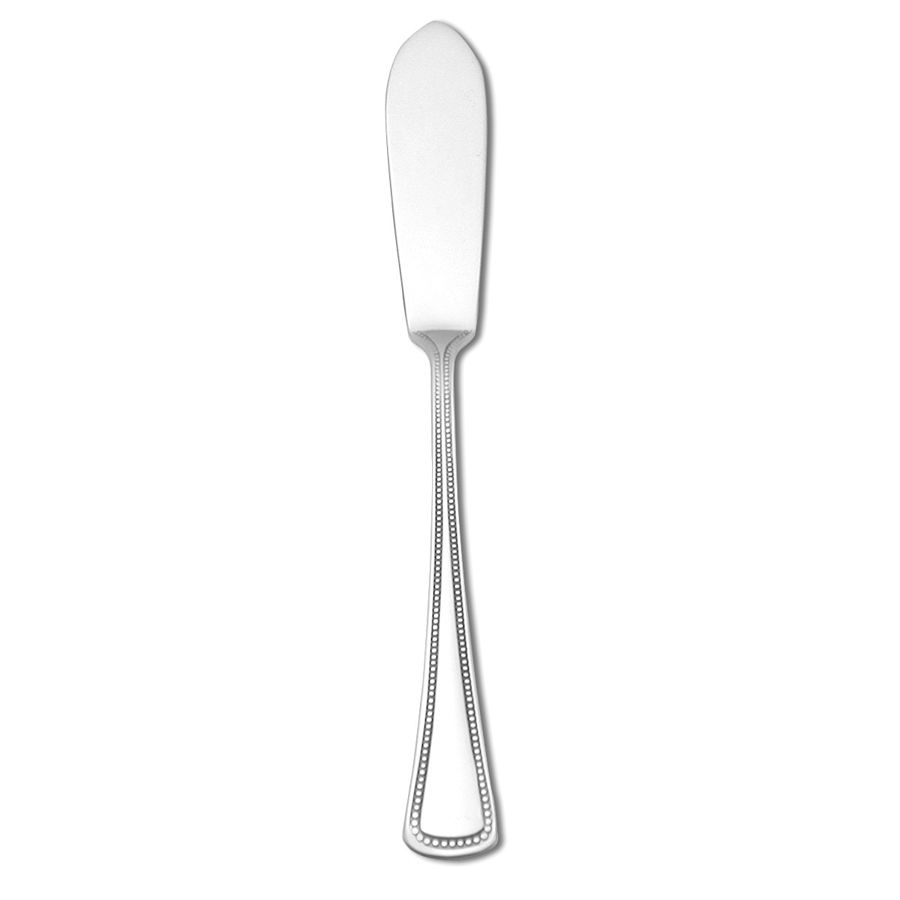 Needlepoint S/S Flat Handle Butter Knife, 6-3/8"