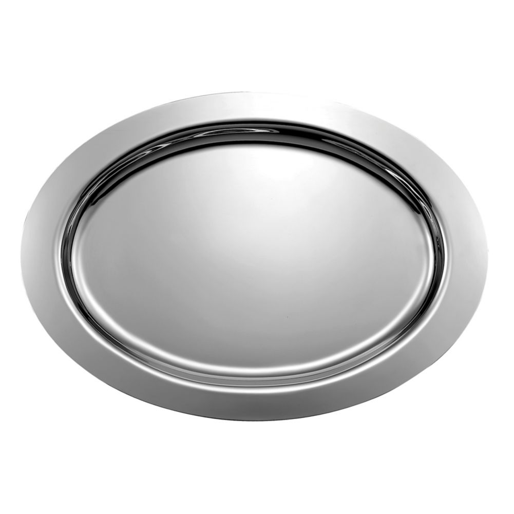 Oneida Patriot Oval Stainless Steel 18-1/2 x 13-1/4" Serving Tray