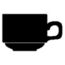 Dudson Tudor White 4.5 oz Stacking Espresso Cup Dudson Tudor White 4.5 oz Stacking Espresso Cup