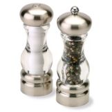Olde Thompson Del Norte Clear Acrylic Peppermill & Salt Shaker Set