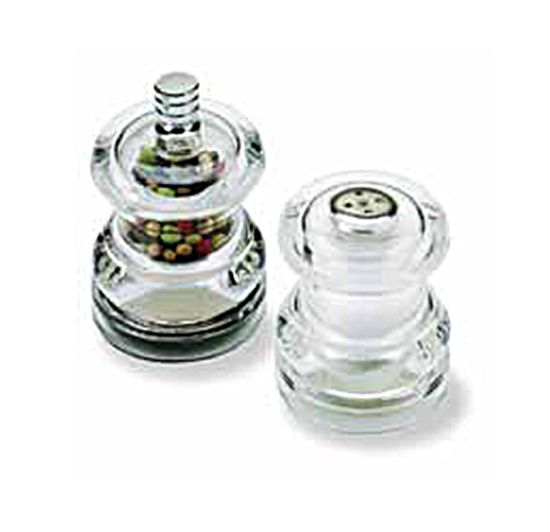 Olde Thompson Acrylic Half Pint Pepper Mill & Salt Shaker Set