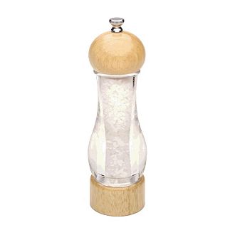 Chef Specialties Clear / Natural 7&frac12;" Vanguard Salt Mill