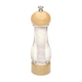 Chef Specialties Clear / Natural 7&frac12;" Vanguard Salt Mill