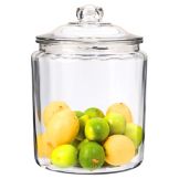 Anchor Hocking Round Glass 2 Gal Jar w/ Cover
