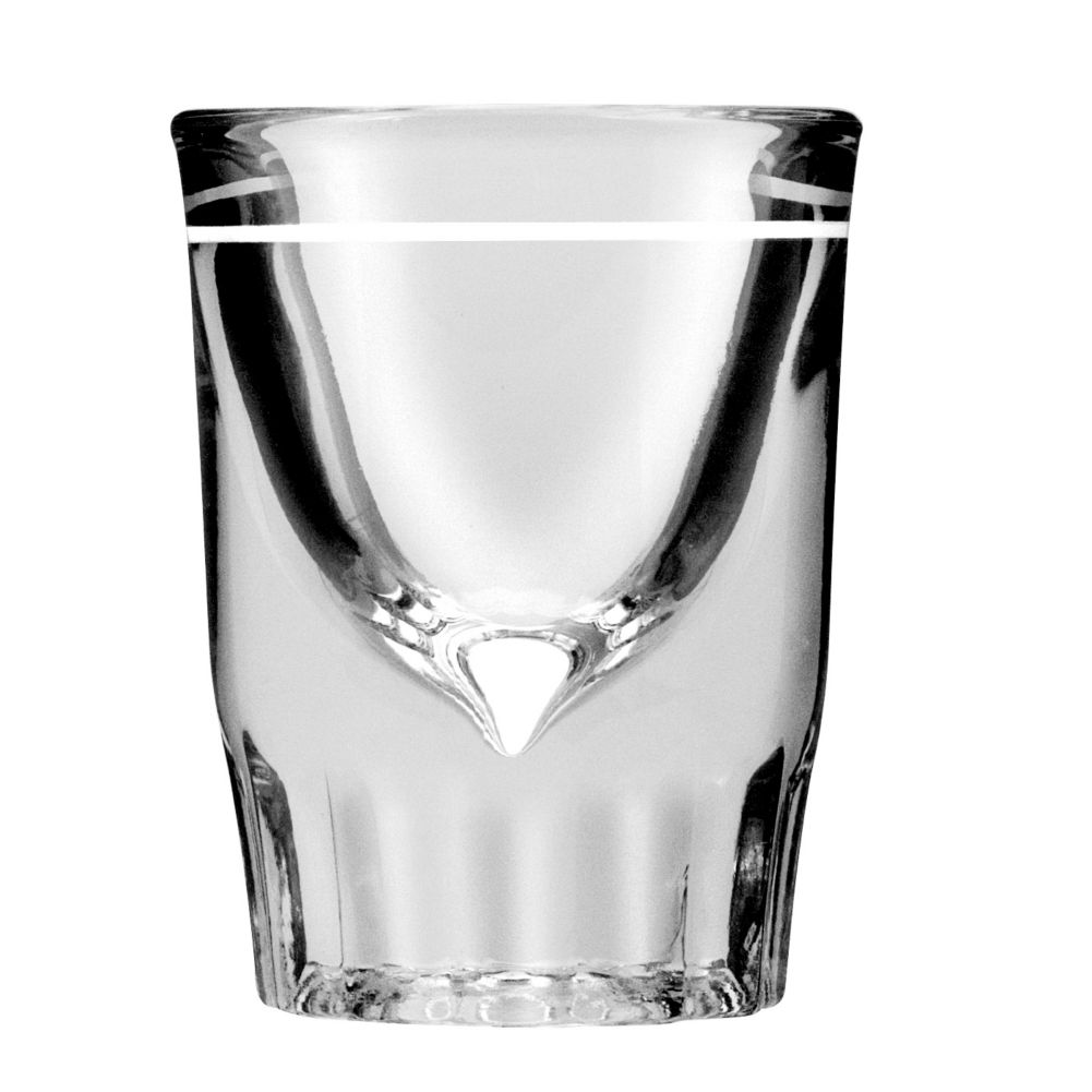 Anchor Hocking Lined 1.5 oz Whiskey Glass