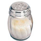 American Metalcraft Glass Swirl 6 Oz Cheese Shaker w/ S/S Top
