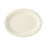 G.E.T. Diamond Ivory&trade; Oval 12 x 9" Ivory Melamine Platter