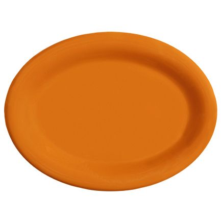G.E.T. Diamond Mardi Gras&trade; Rio Orange 9-1/2" Platter