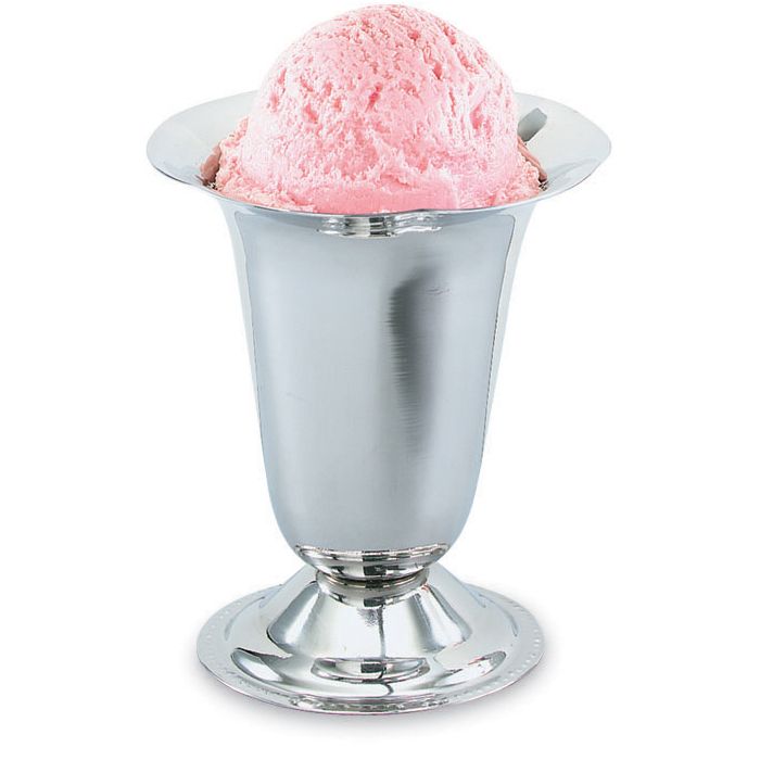 Mirror Finish S/S Gadroon Base Tulip Sundae Dish, 6 oz