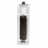 Chef Specialties Clear 6.5" Gem Pepper Mill / Salt Shaker Combo