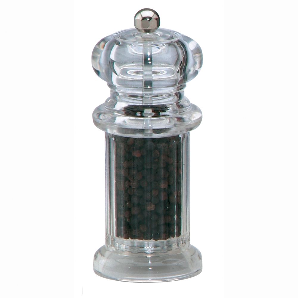 Chef Specialties Clear Acrylic 5&frac12;" Citation Pepper Mill