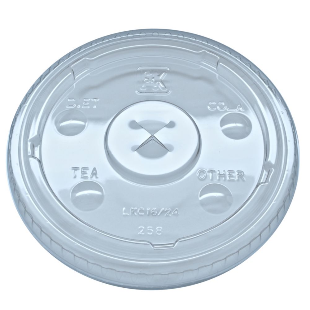 Lid for 16 and 24 oz Clear PET Fabrikal Tumblers