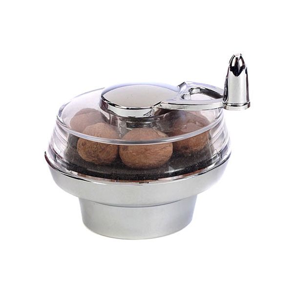 William Bounds Chrome 3-1/4"H Nutmeg Twister Mill