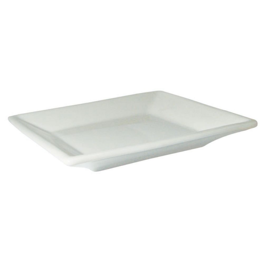 Diversified Ceramics French White 9" Square Plate