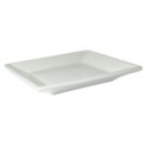 Diversified Ceramics French White 9" Square Plate