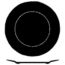 Dudson Tudor White Plate, 10" Dudson Tudor White Plate, 10"