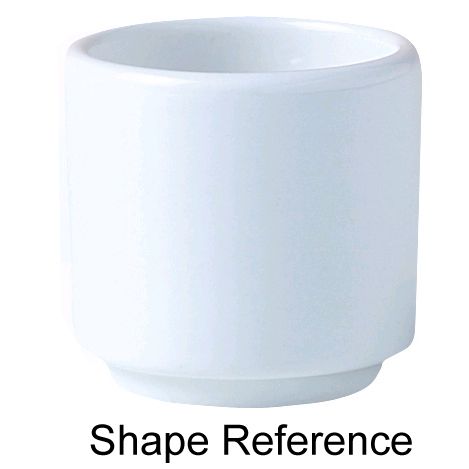 Steelite Distinction No. 7 Vogue White 1-7/8"H Footless Egg Cup