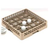 Traex&reg; 25 Compartment 1 Open Extender Beige Cup Rack